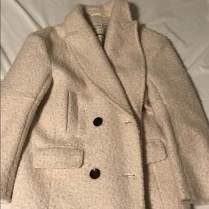 Top Shop Long white winter coat!